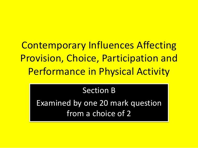 influences on participation in sport factors affecting recreational activities